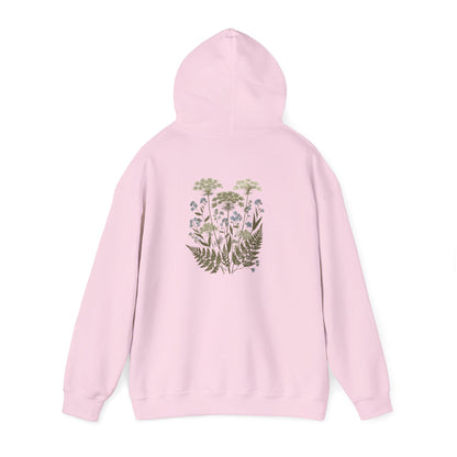 Botanical Print Unisex Hoodie - Embrace Nature Boho Wear