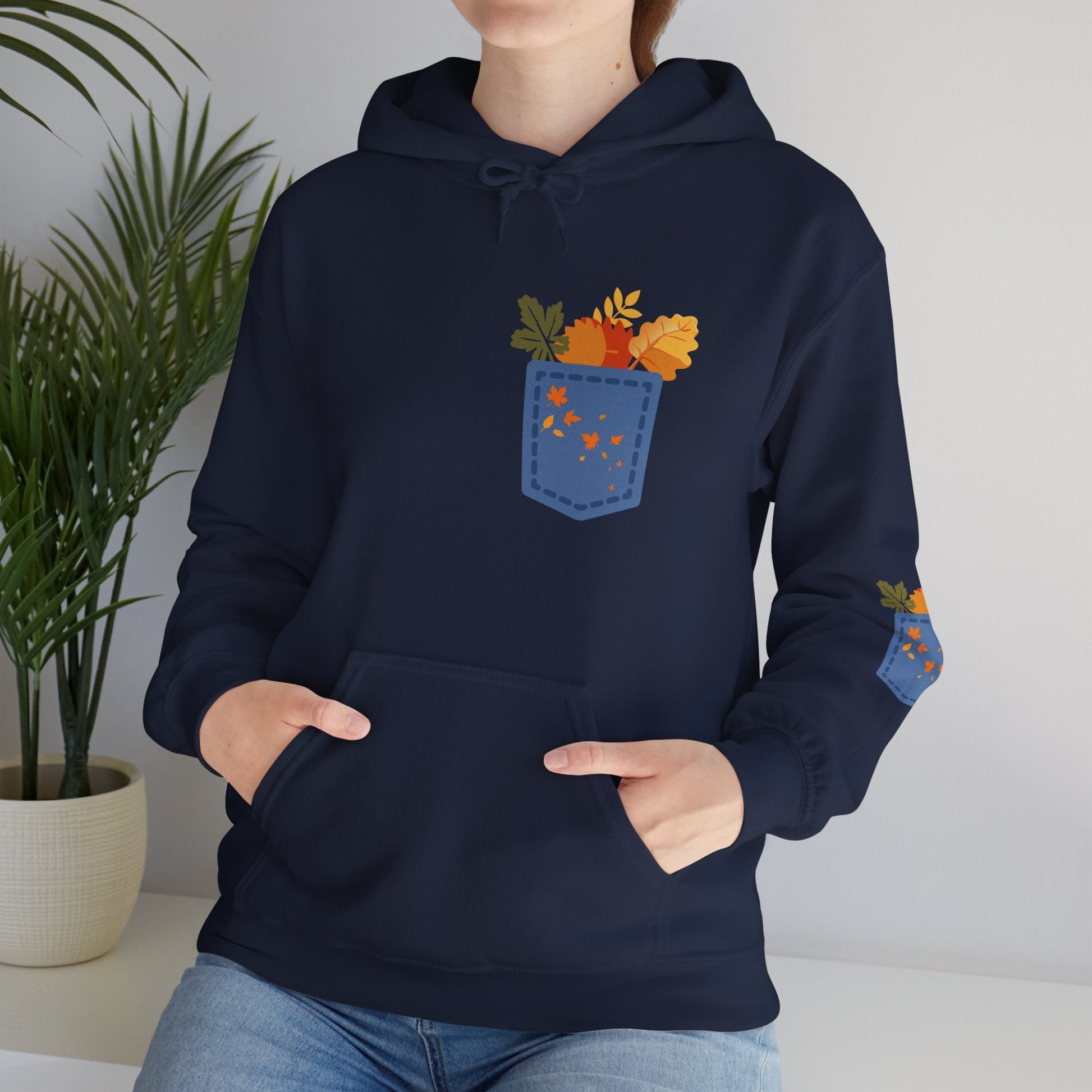 Floral Pocket Hoodie - Cozy Unisex Sweatshirt for Gardening Lovers Boho Wear