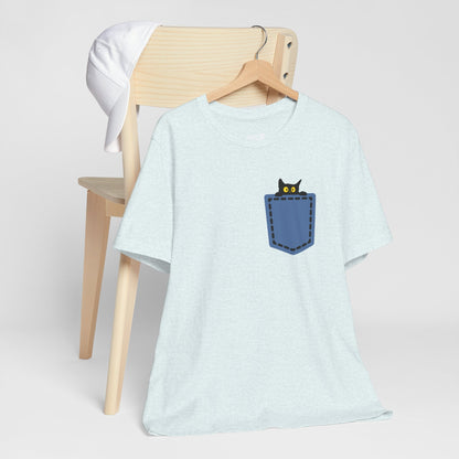 Cat Pocket Tee Boho Wear