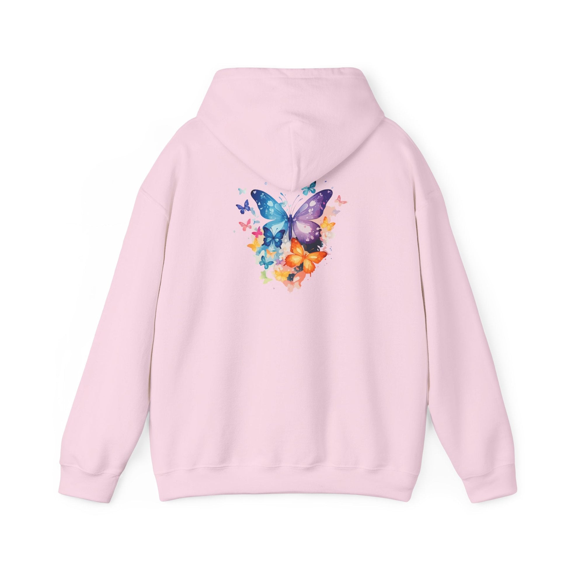 Colorful Butterfly Hoodie - Artistic Unisex Sweatshirt for Spring Adventures Printify