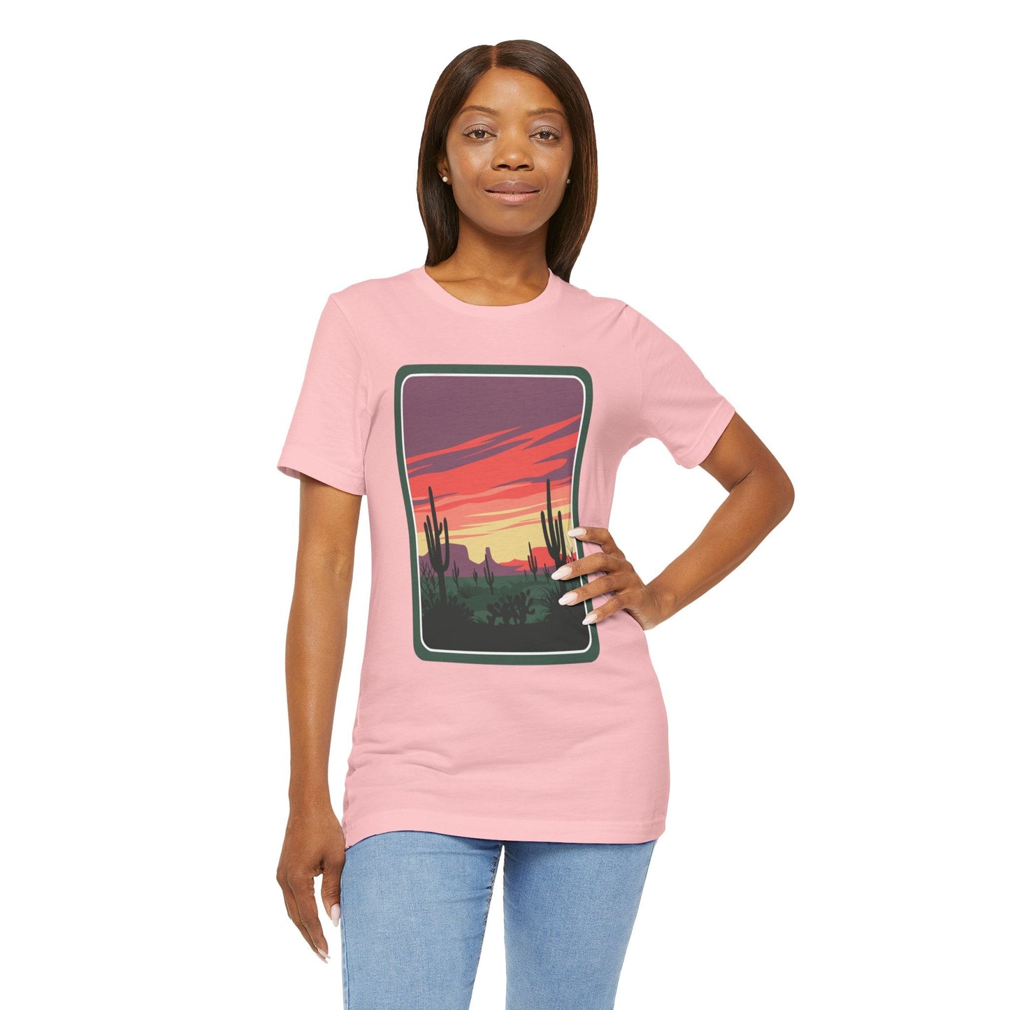 Desert Sunset Tee | Boho Style, Unisex Short Sleeve Shirt, Nature Lover Gift, Adventure Apparel, Outdoor Exploration Clothing Printify