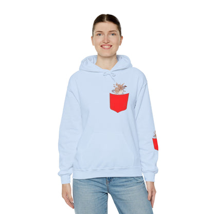 Funny Botanic Autumn Unisex Hoodie Sweatshirt with Pocket Flowers Printify