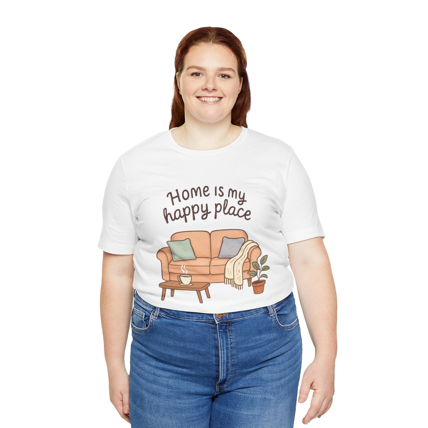 T-Shirt - Home is my Happy Place - Unisex Jersey Short Sleeve Tee Boho Wear
