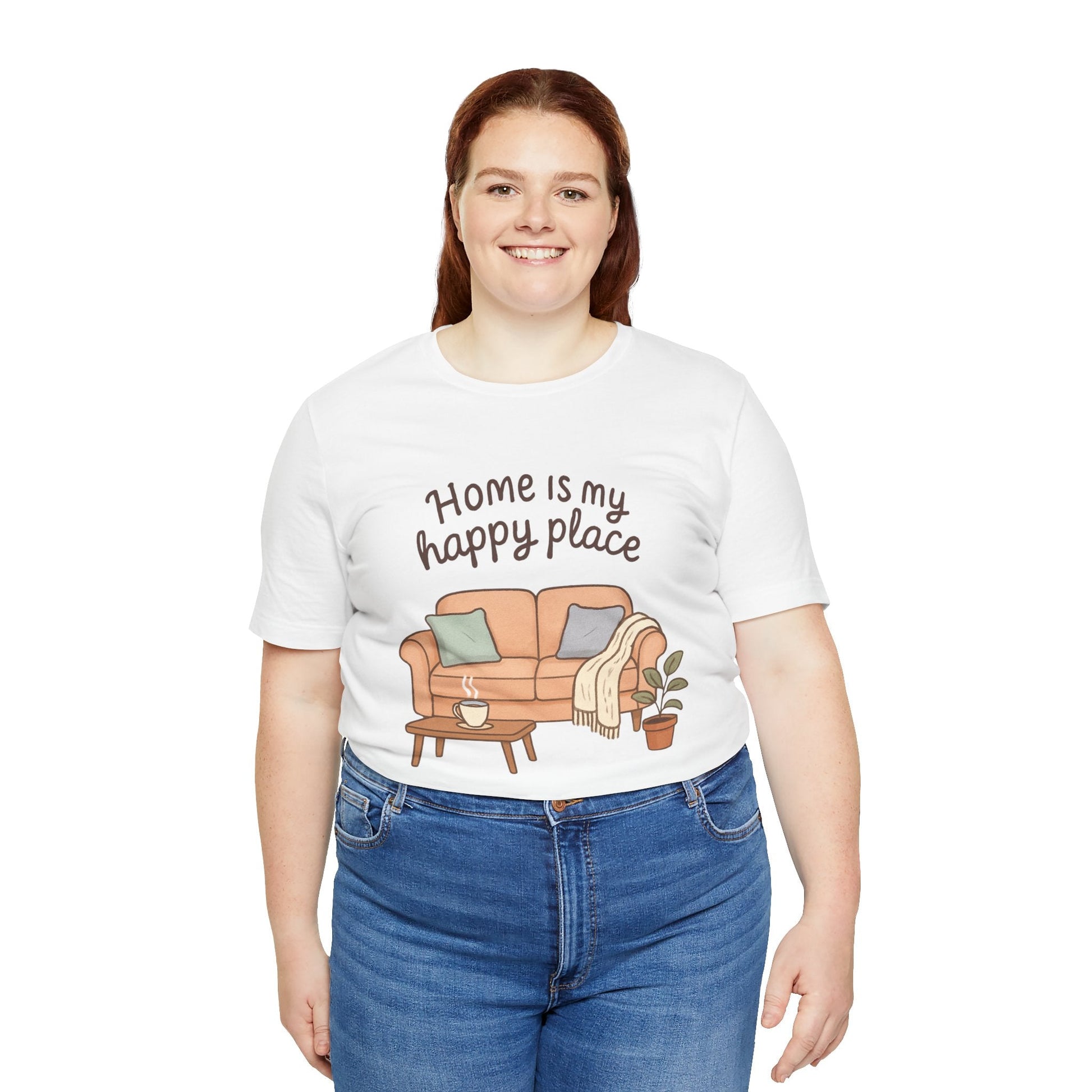 T-Shirt - Home is my Happy Place - Unisex Jersey Short Sleeve Tee Boho Wear