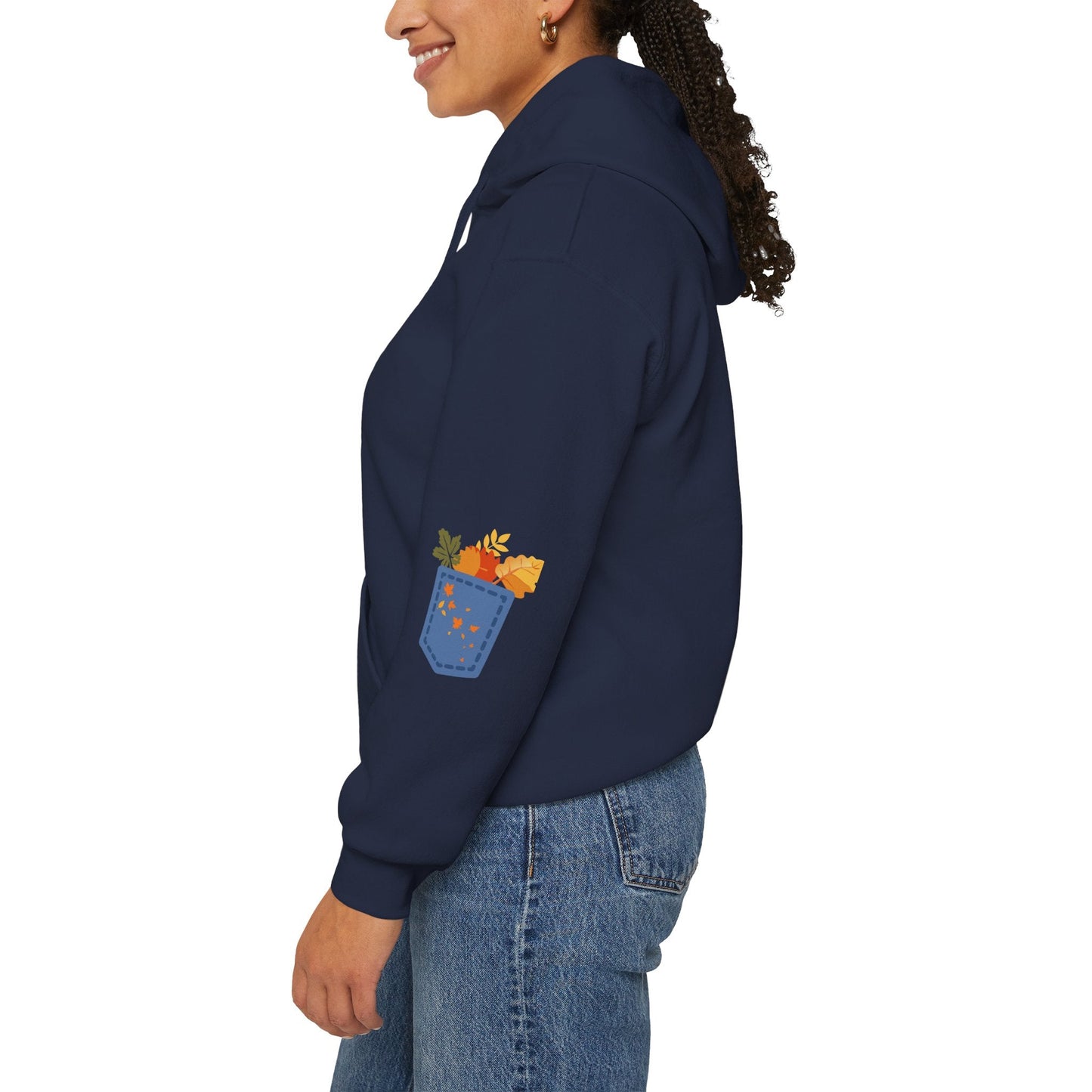 Floral Pocket Hoodie - Cozy Unisex Sweatshirt for Gardening Lovers Boho Wear