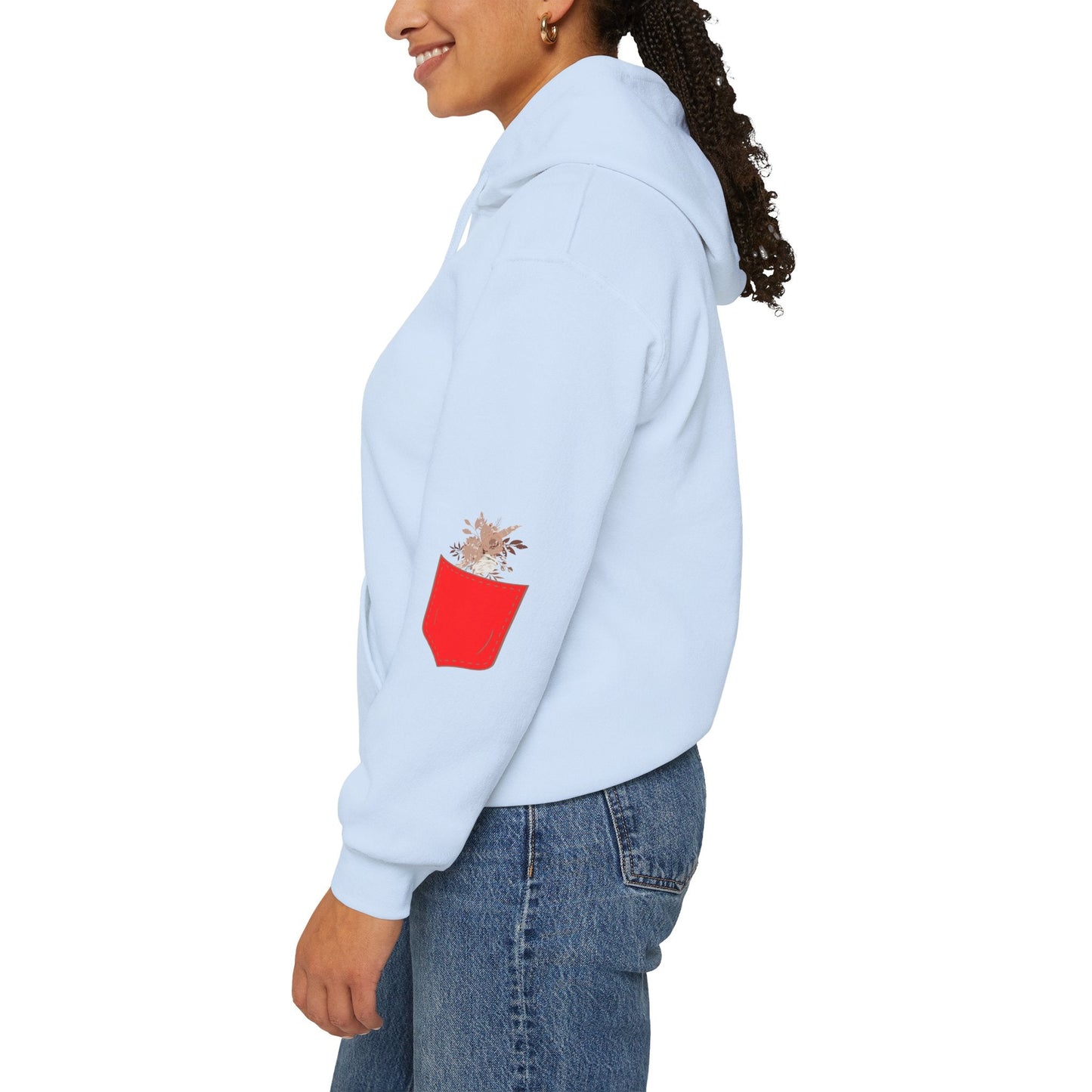 Funny Botanic Autumn Unisex Hoodie Sweatshirt with Pocket Flowers Printify