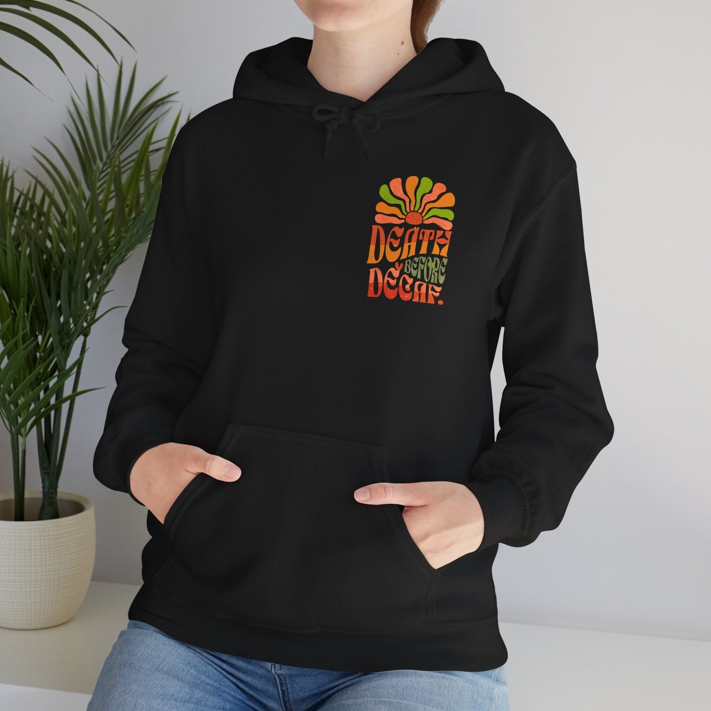 Colorful Retro Hoodie - Perfect for Cozy Days and Celebrations Printify