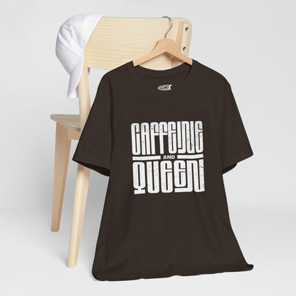 T-Shirt for Coffee Lovers - Caffeine Queen Design Printify