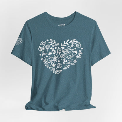Floral Heart Tee Printify