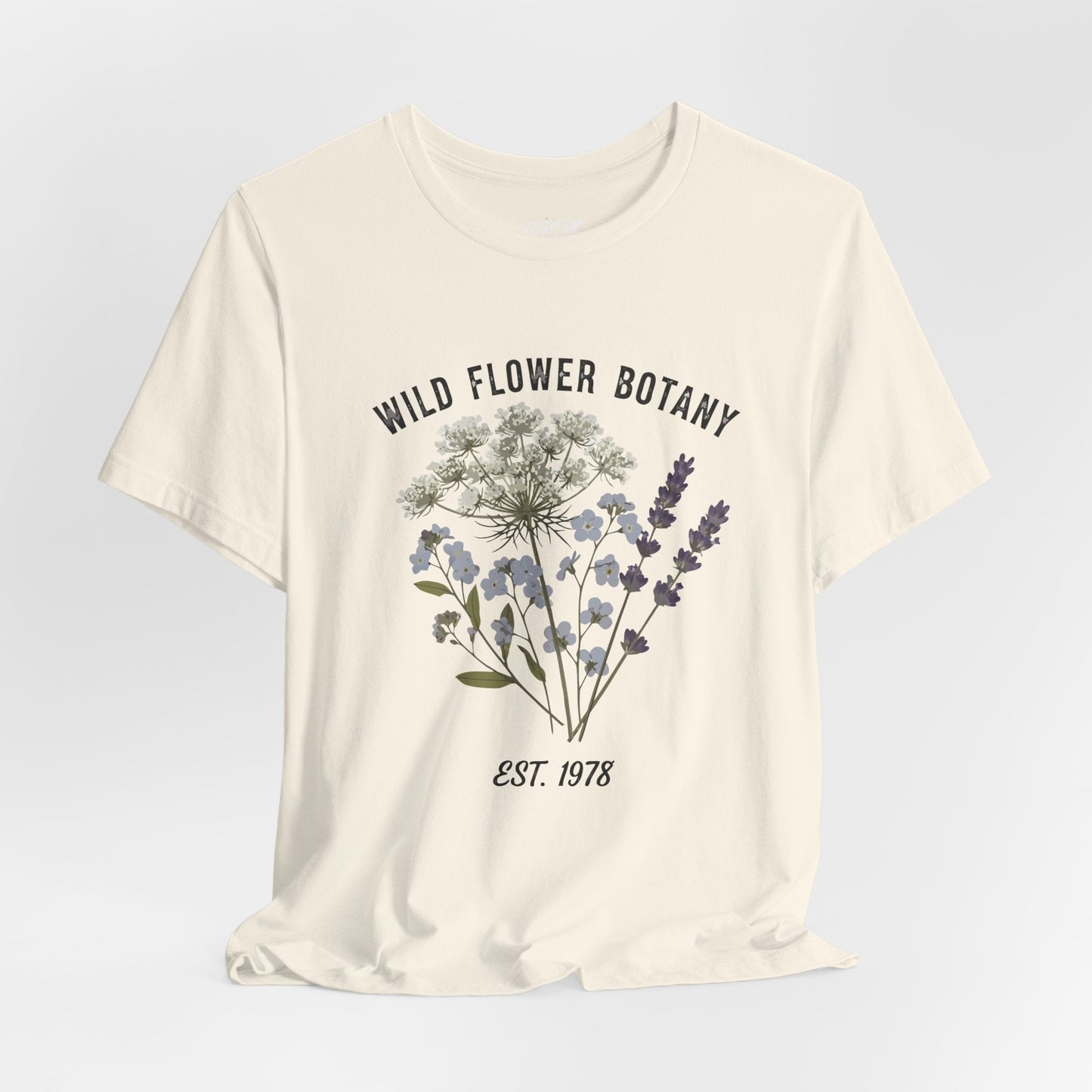 Wild Flower Botany Unisex Tee - Nature-Inspired Floral Shirt Printify