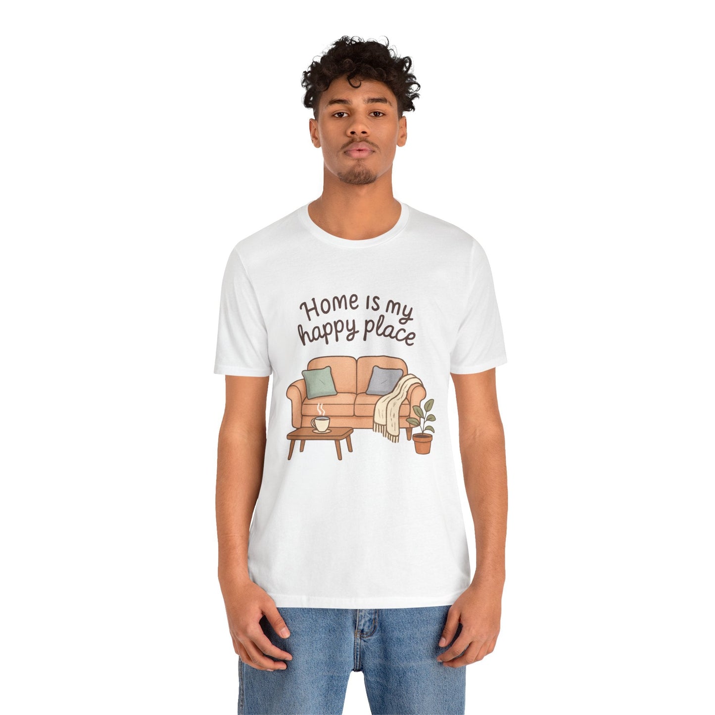 T-Shirt - Home is my Happy Place - Unisex Jersey Short Sleeve Tee Boho Wear