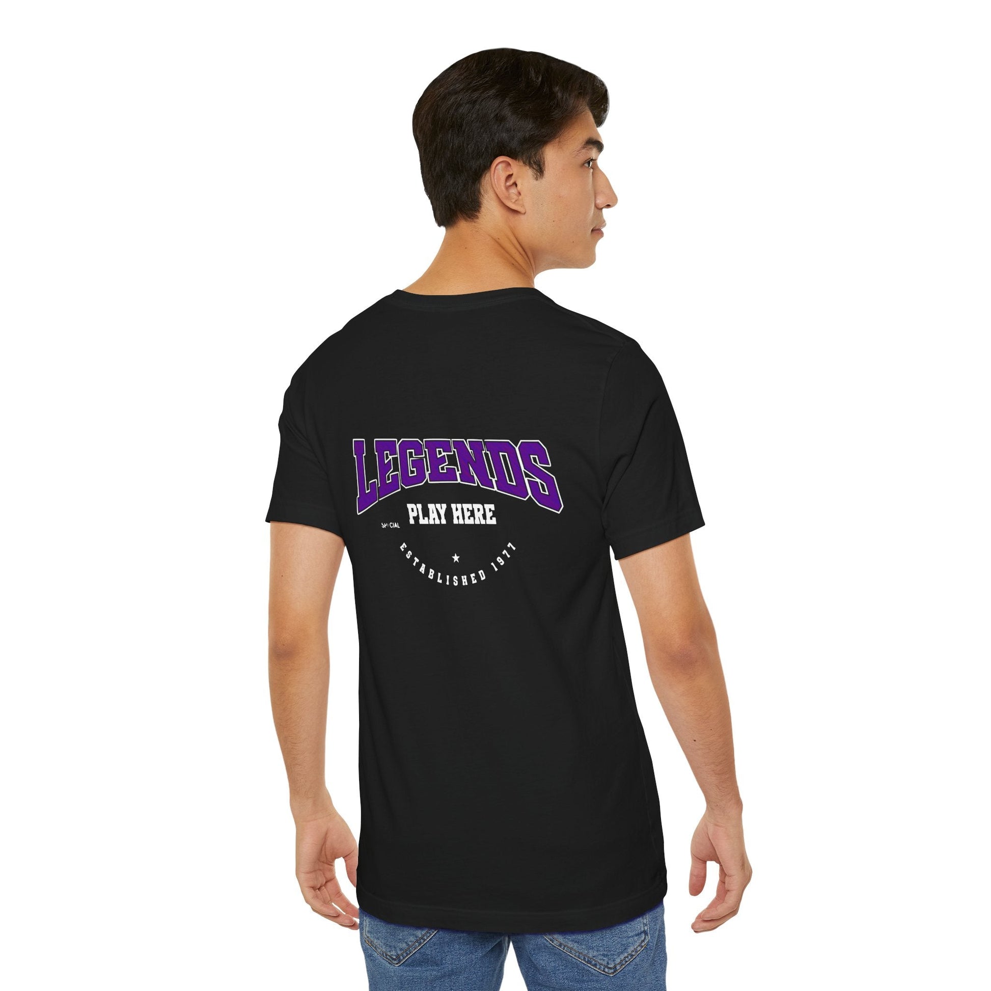 Legends Play Here Tee, Casual Unisex T-Shirt, Gift for Gamers, Birthday, Sports Fan Apparel, Comfortable Everyday Wear Boho Wear
