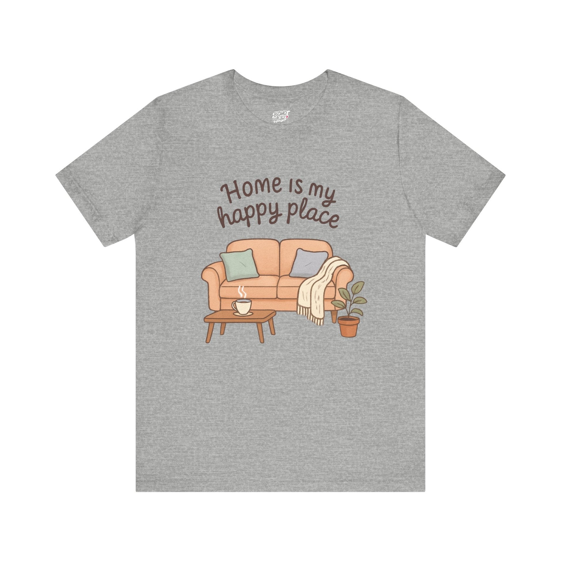 T-Shirt - Home is my Happy Place - Unisex Jersey Short Sleeve Tee Boho Wear