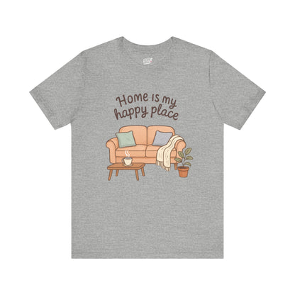 T-Shirt - Home is my Happy Place - Unisex Jersey Short Sleeve Tee Boho Wear