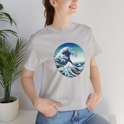 Ocean Wave Graphic Tee - Perfect for Beach Lovers, Summer Vibes, Casual Outfits, Gift for Surfers, Eco-Friendly Fashion Printify