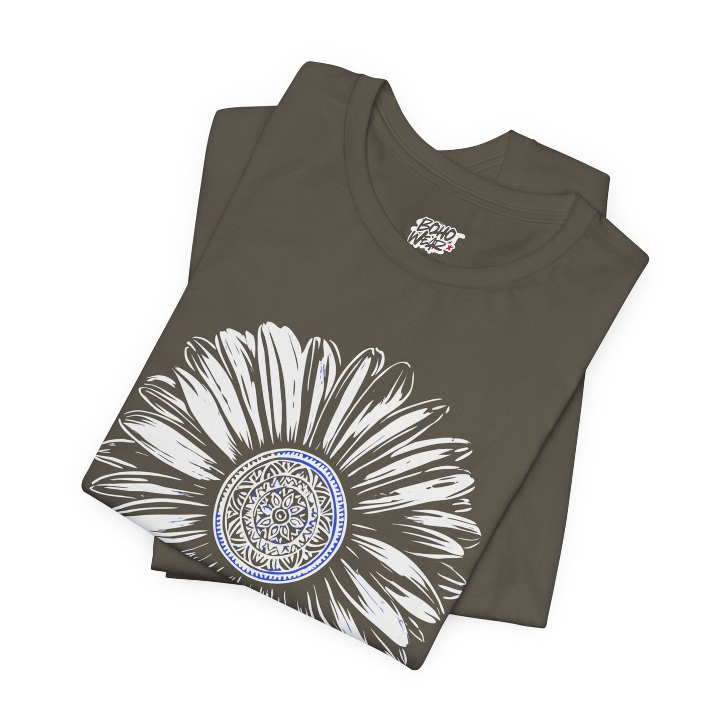 Boho Blue Mandala Tee Printify