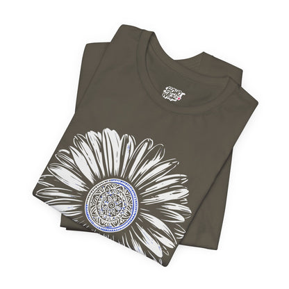 Boho Blue Mandala Tee Printify