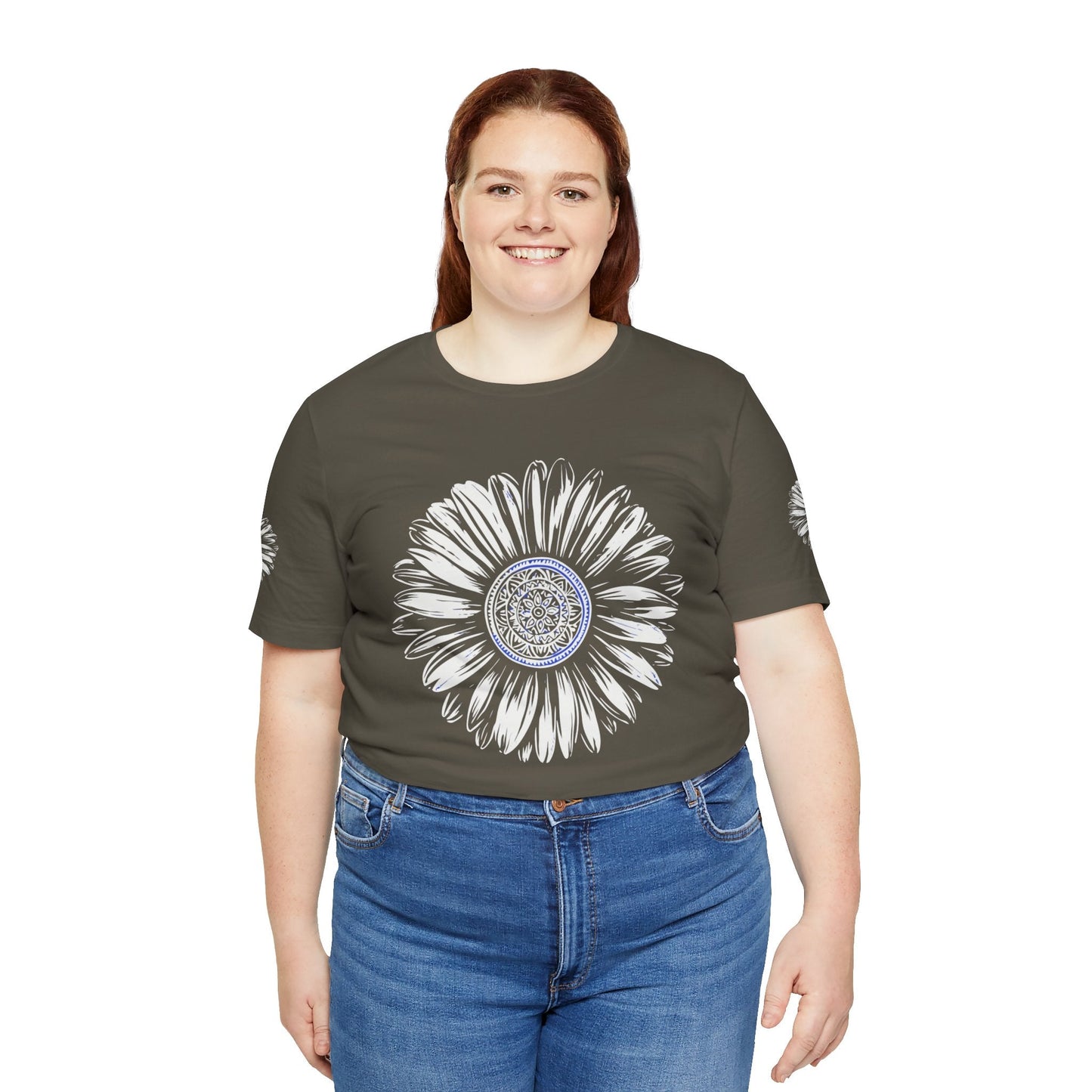 Boho Blue Mandala Tee Printify
