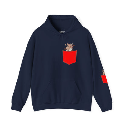 Funny Botanic Autumn Unisex Hoodie Sweatshirt with Pocket Flowers Printify