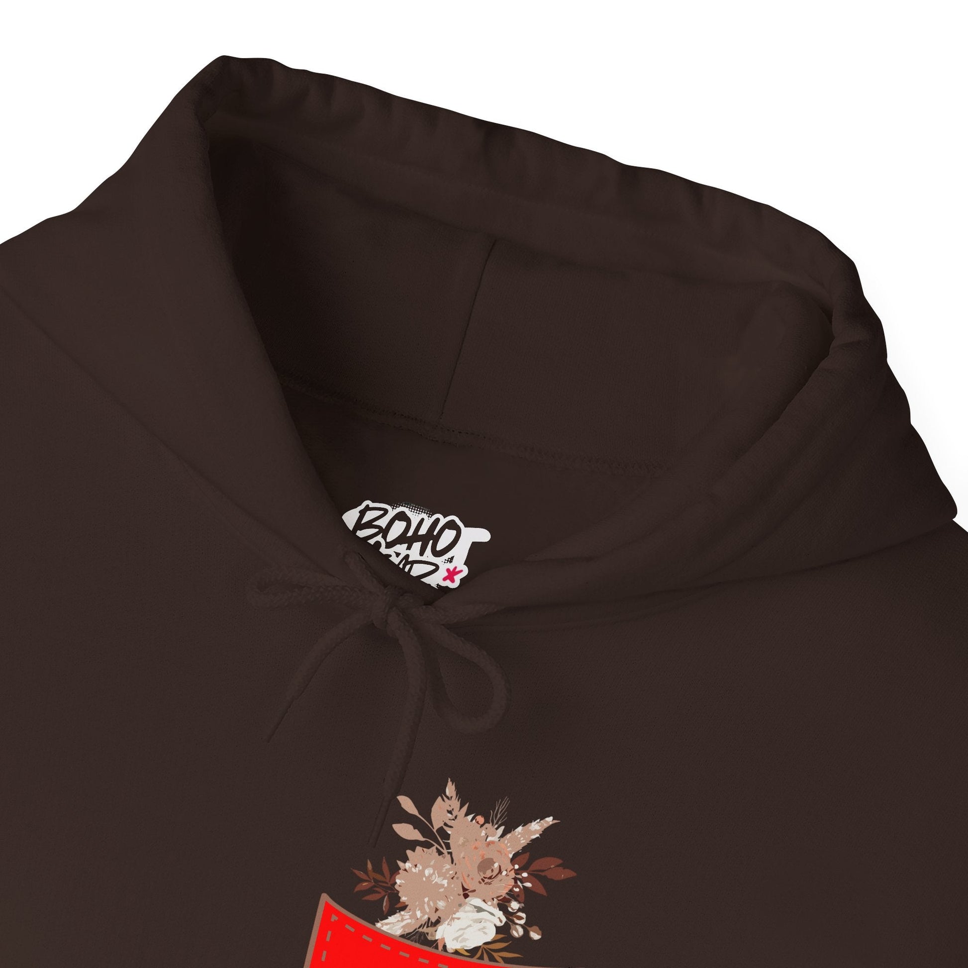 Funny Botanic Autumn Unisex Hoodie Sweatshirt with Pocket Flowers Printify