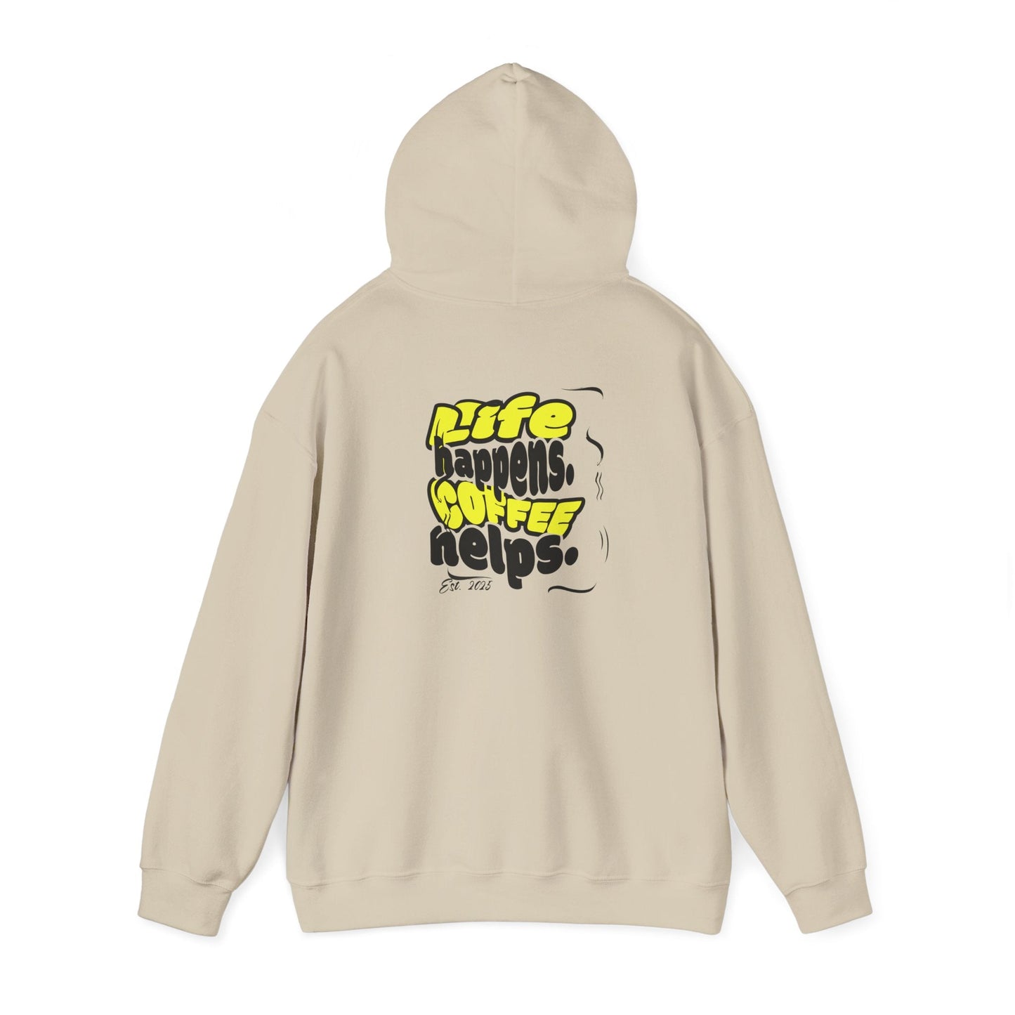 Coffee Helps Hoodie Printify