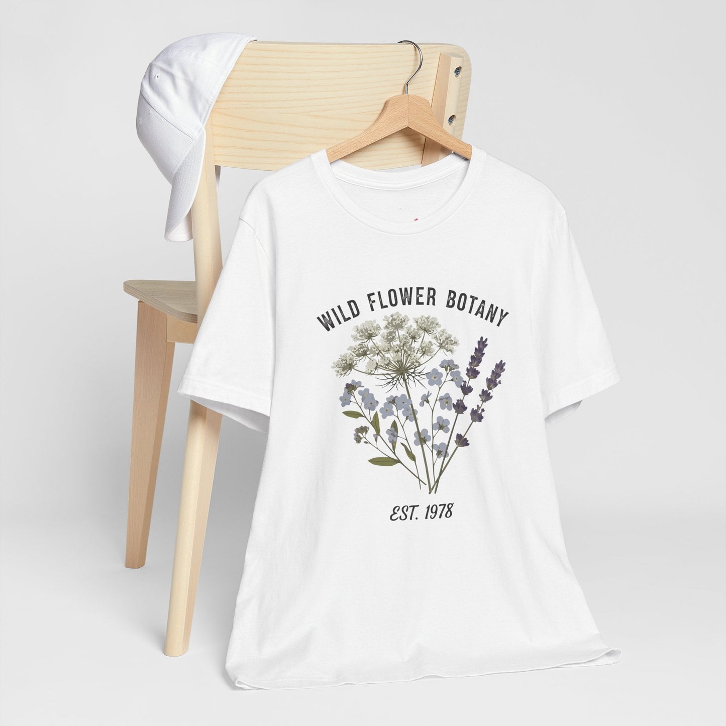 Wild Flower Botany Unisex Tee - Nature-Inspired Floral Shirt Printify