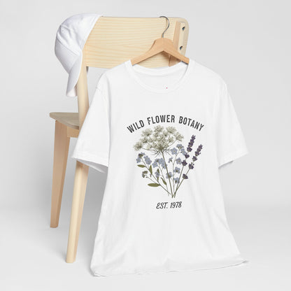 Wild Flower Botany Unisex Tee - Nature-Inspired Floral Shirt Printify