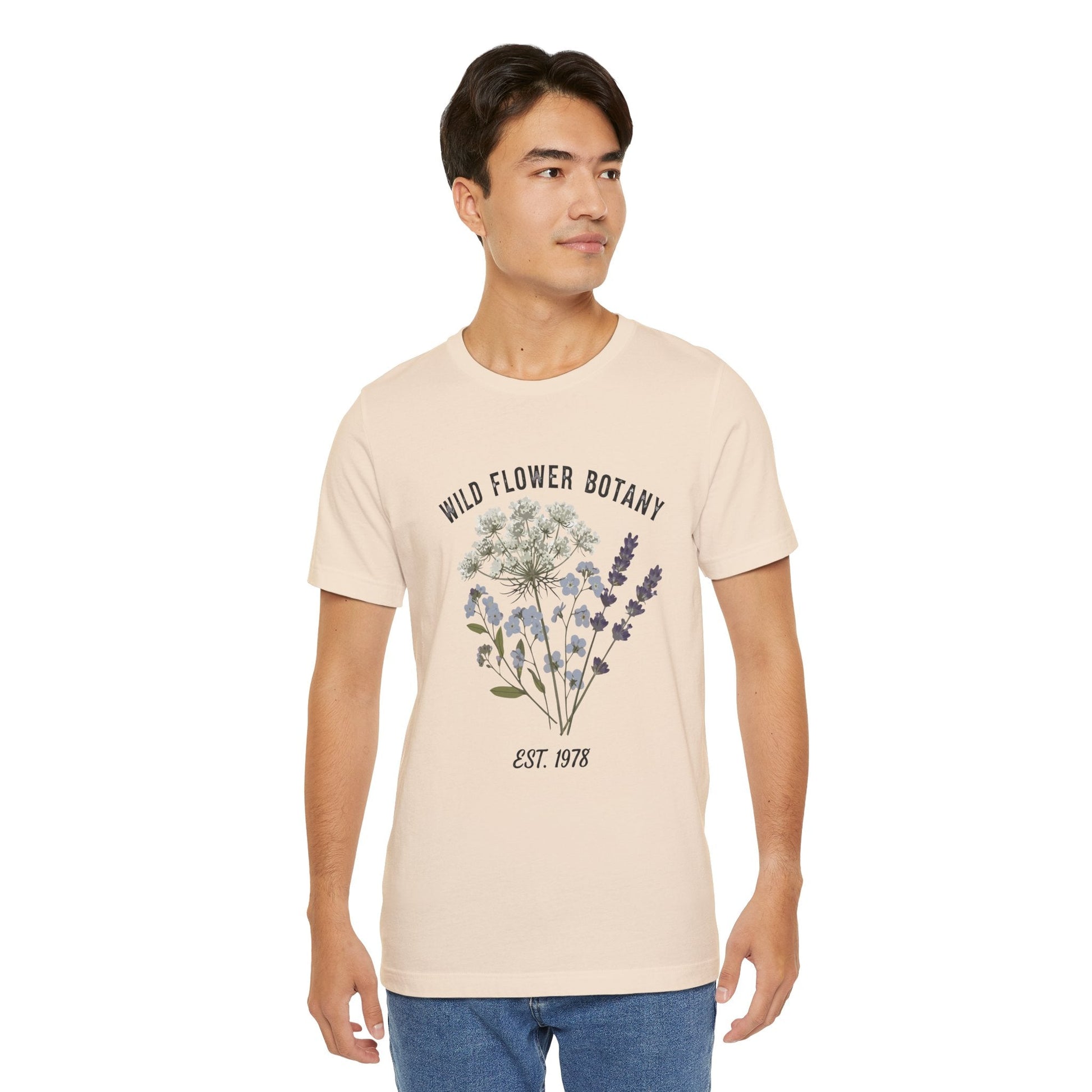 Wild Flower Botany Unisex Tee - Nature-Inspired Floral Shirt Printify