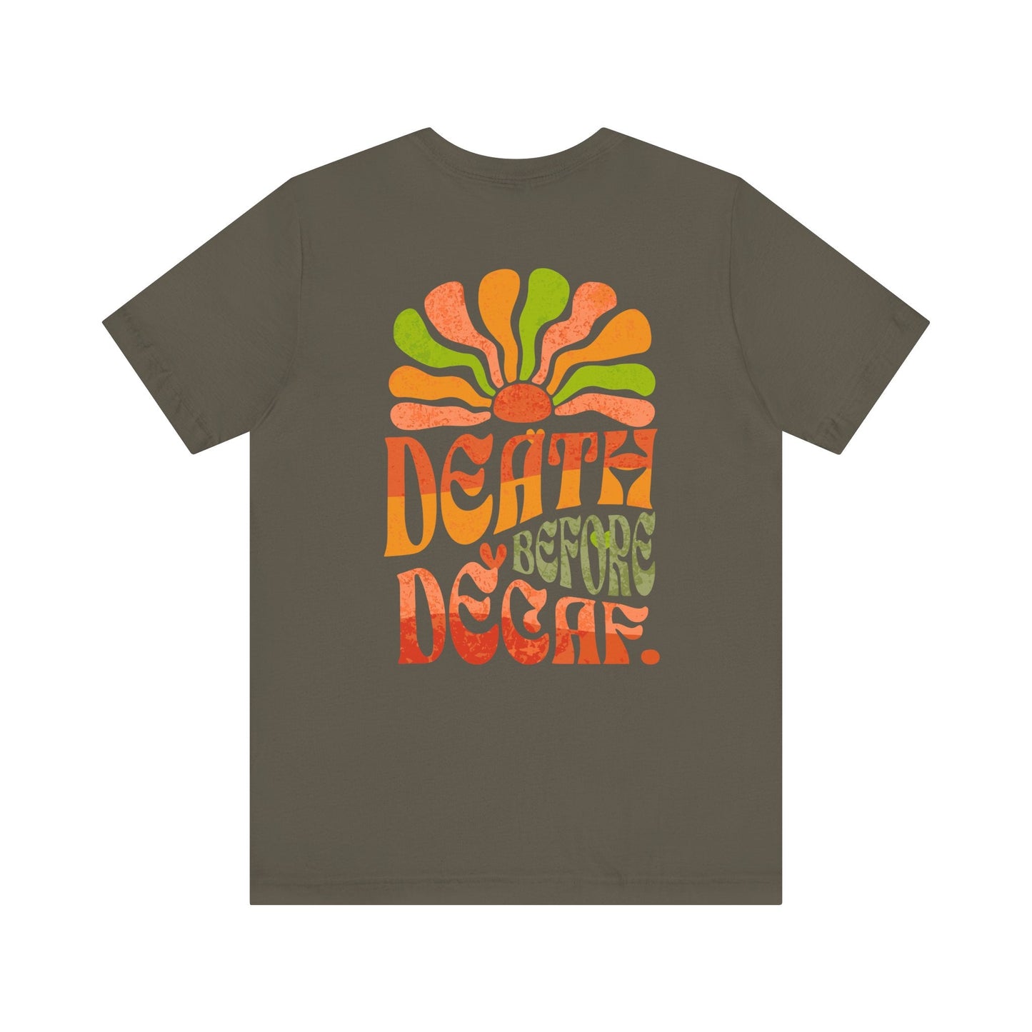 T-Shirt Death Before Decaf Unisex Tee Printify