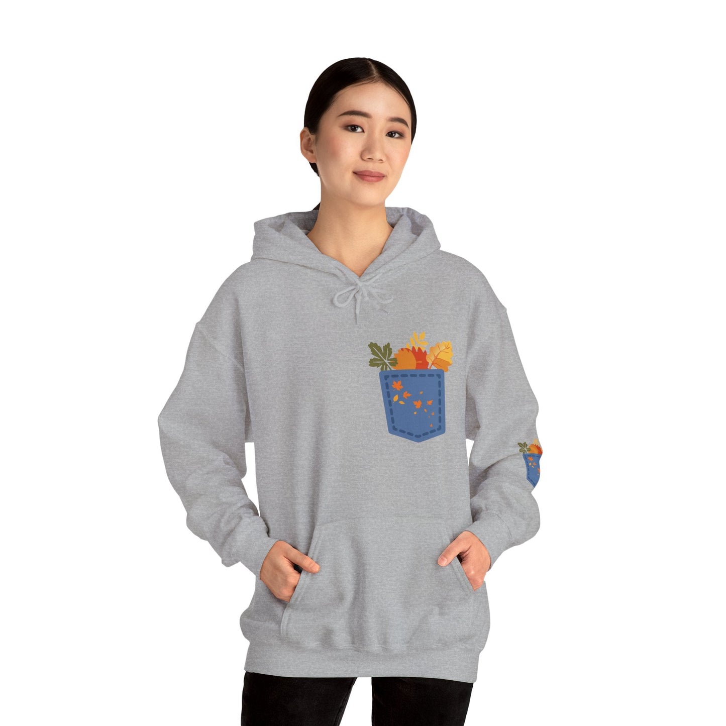 Floral Pocket Hoodie - Cozy Unisex Sweatshirt for Gardening Lovers Boho Wear