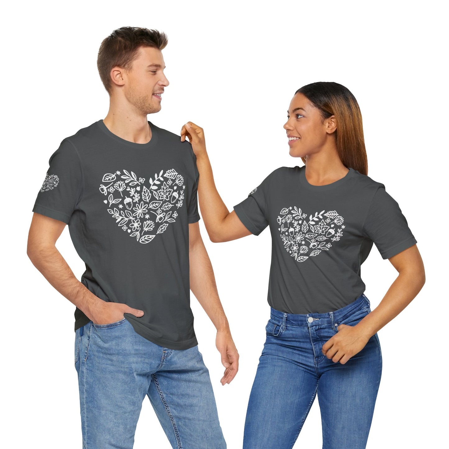 Floral Heart Tee Printify