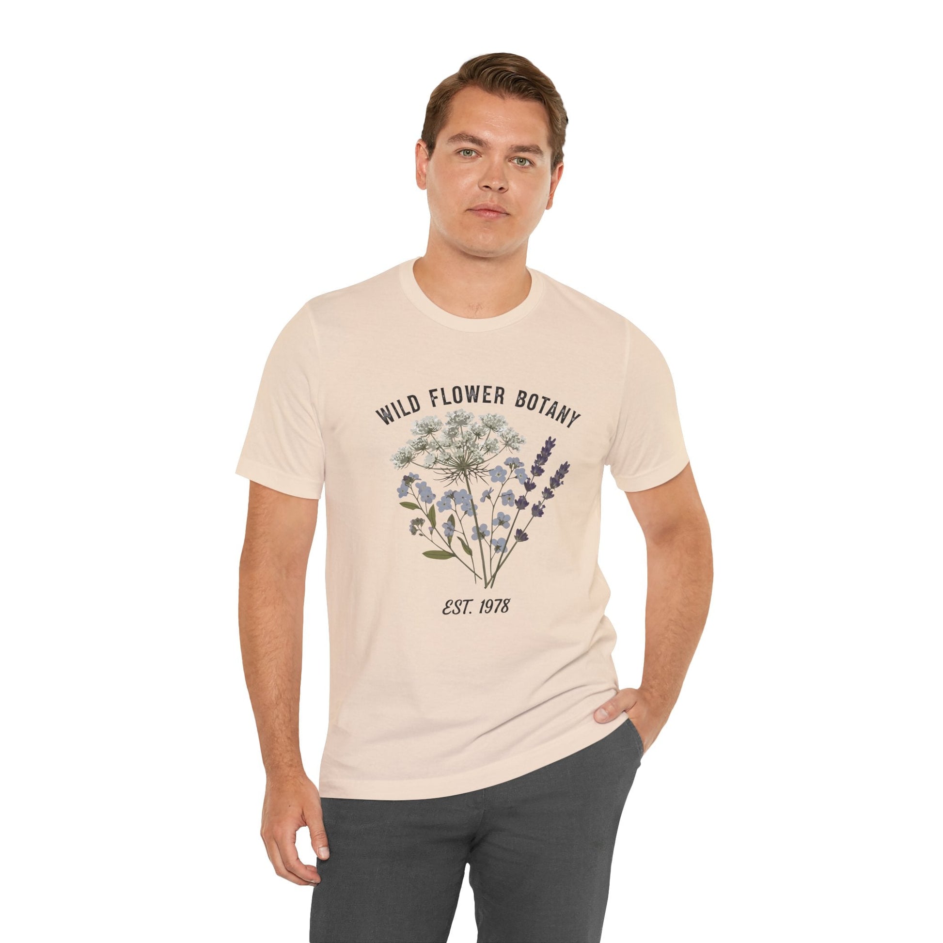 Wild Flower Botany Unisex Tee - Nature-Inspired Floral Shirt Printify