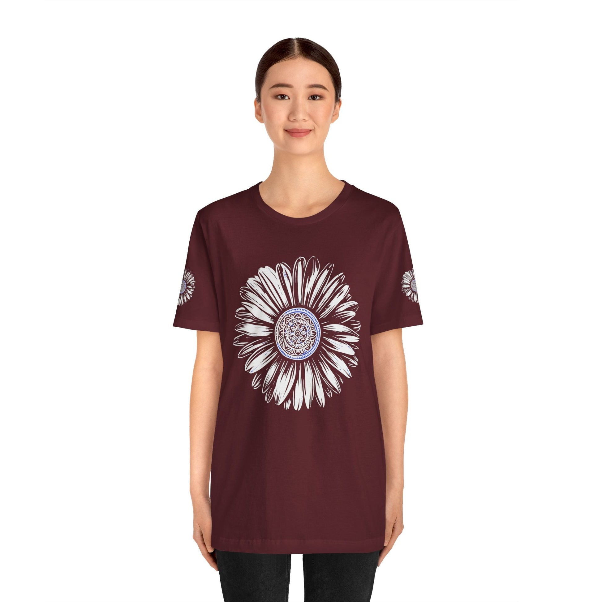 Boho Blue Mandala Tee Boho Wear