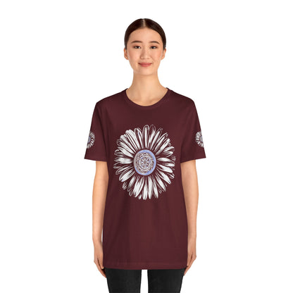 Boho Blue Mandala Tee Boho Wear