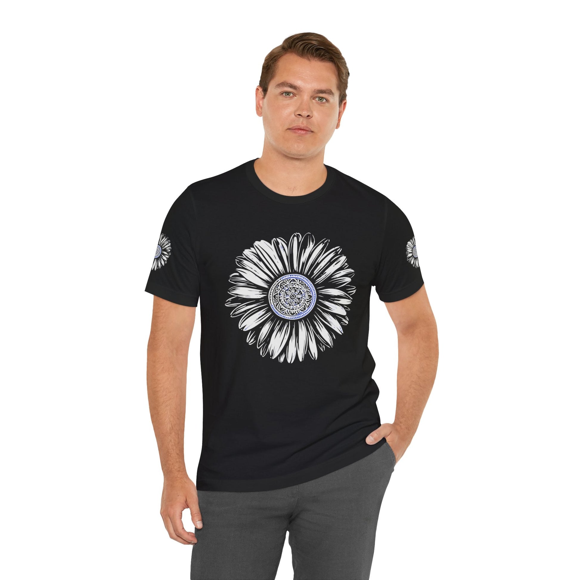 Boho Blue Mandala Tee Printify