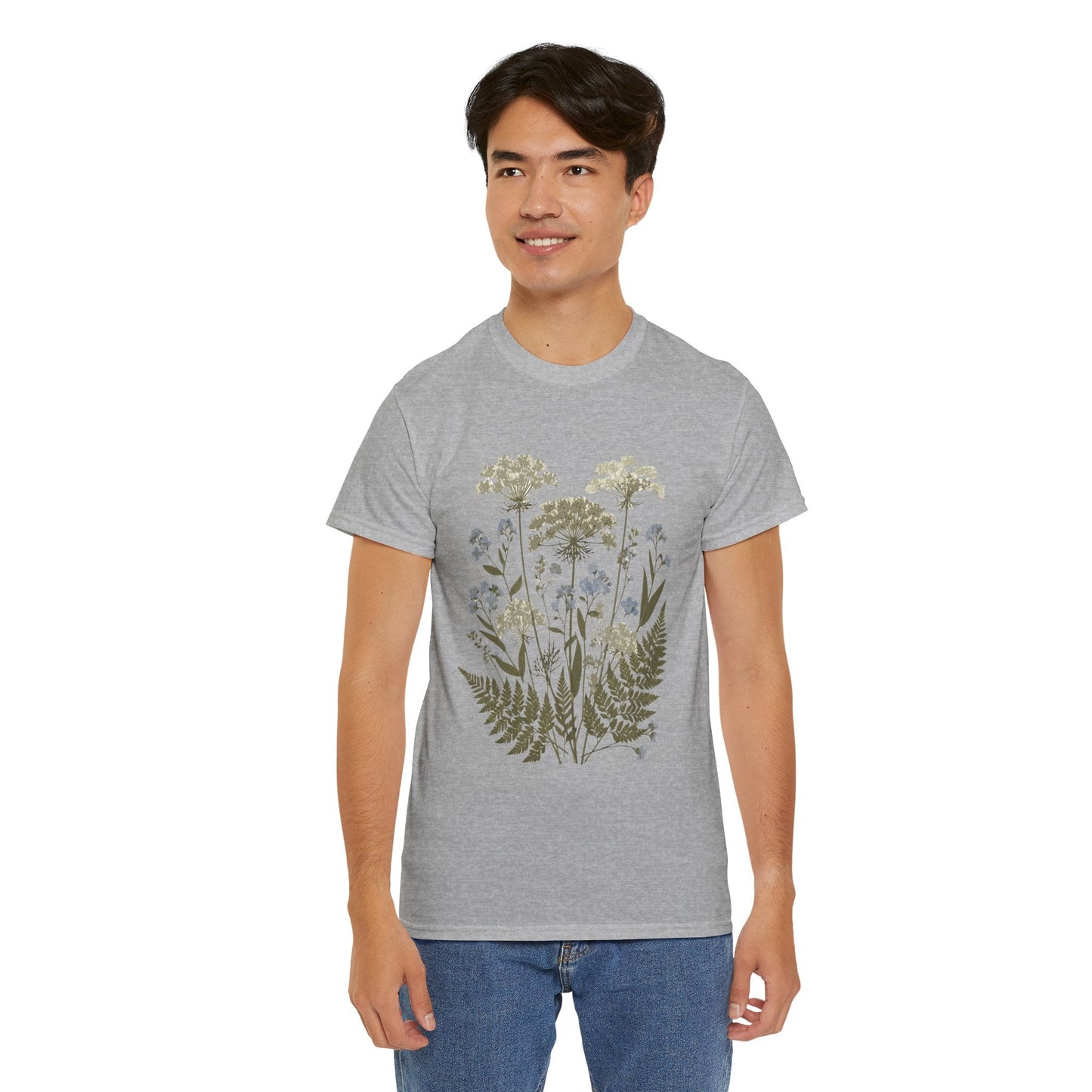 Botanical Art Unisex Heavy Cotton Tee Printify