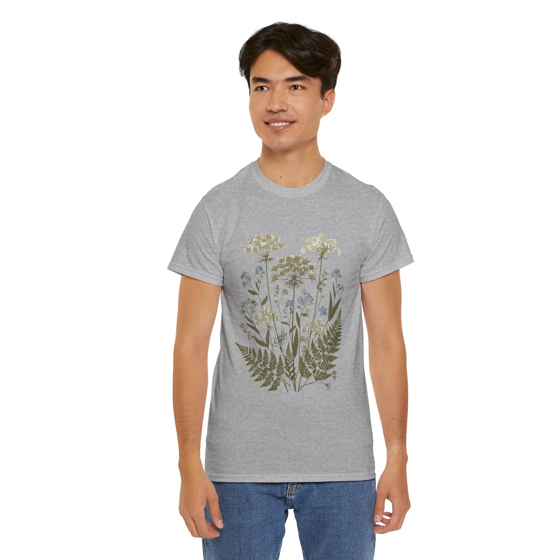 Botanical Art Unisex Heavy Cotton Tee Printify