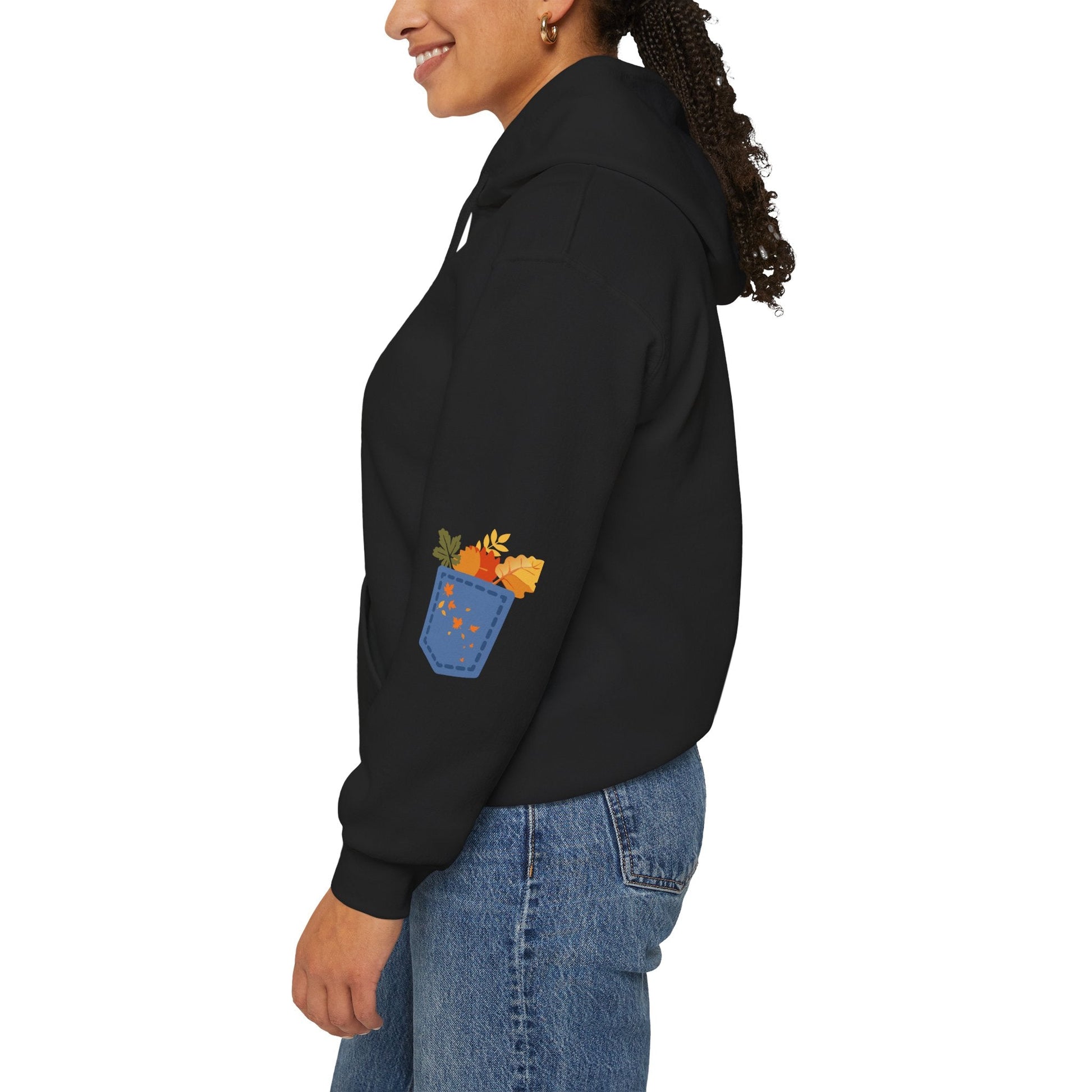 Floral Pocket Hoodie - Cozy Unisex Sweatshirt for Gardening Lovers Boho Wear