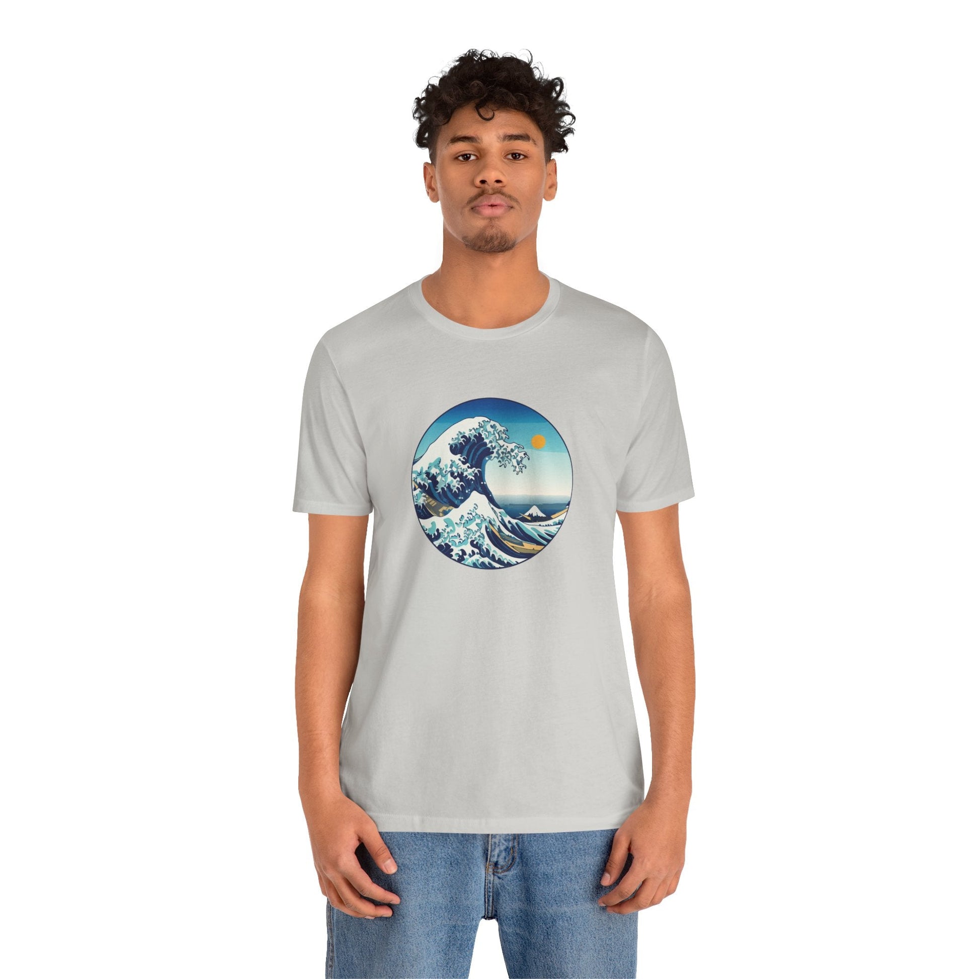 Ocean Wave Graphic Tee - Perfect for Beach Lovers, Summer Vibes, Casual Outfits, Gift for Surfers, Eco-Friendly Fashion Printify