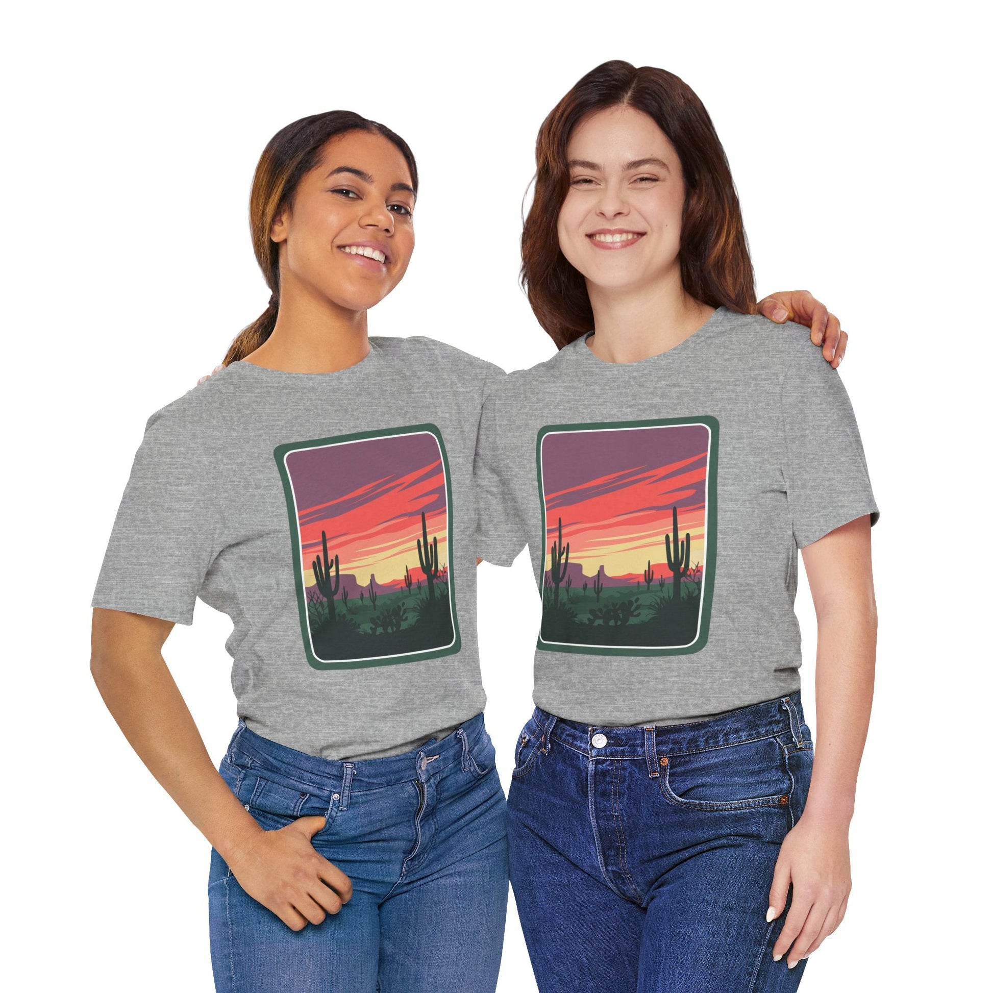 Desert Sunset Tee | Boho Style, Unisex Short Sleeve Shirt, Nature Lover Gift, Adventure Apparel, Outdoor Exploration Clothing Printify