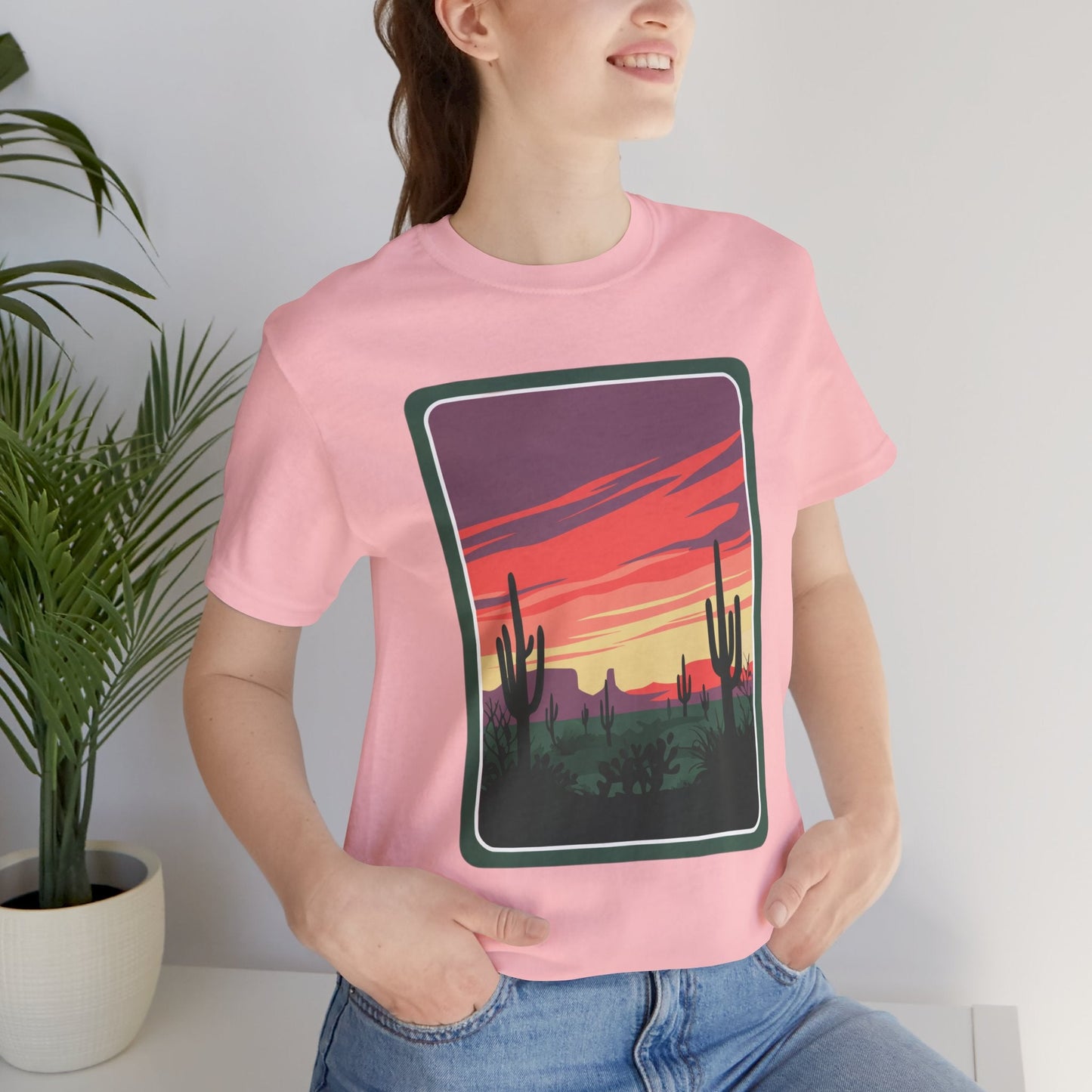 Desert Sunset Tee | Boho Style, Unisex Short Sleeve Shirt, Nature Lover Gift, Adventure Apparel, Outdoor Exploration Clothing Printify