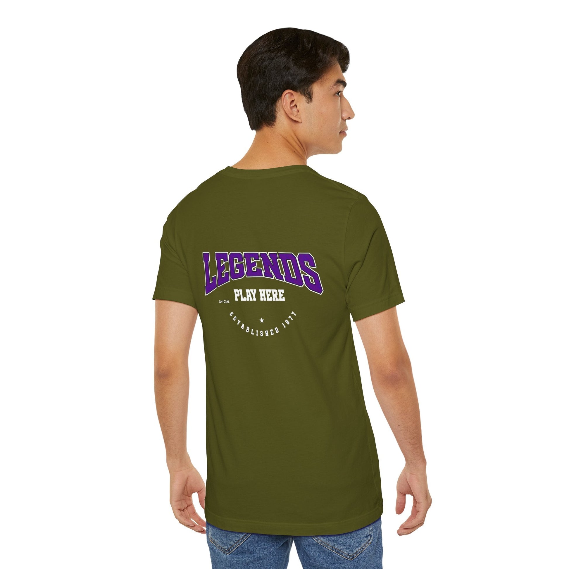 Legends Play Here Tee, Casual Unisex T-Shirt, Gift for Gamers, Birthday, Sports Fan Apparel, Comfortable Everyday Wear Boho Wear