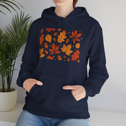 Vintage Autumn Unisex Hoodie Sweatshirt - Pattern Design Boho Wear