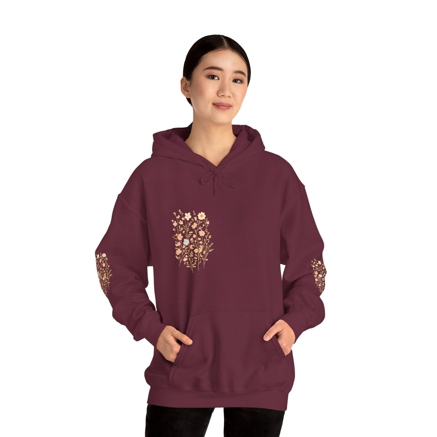 Hooded Sweatshirt - Wildflower Harmony Printify