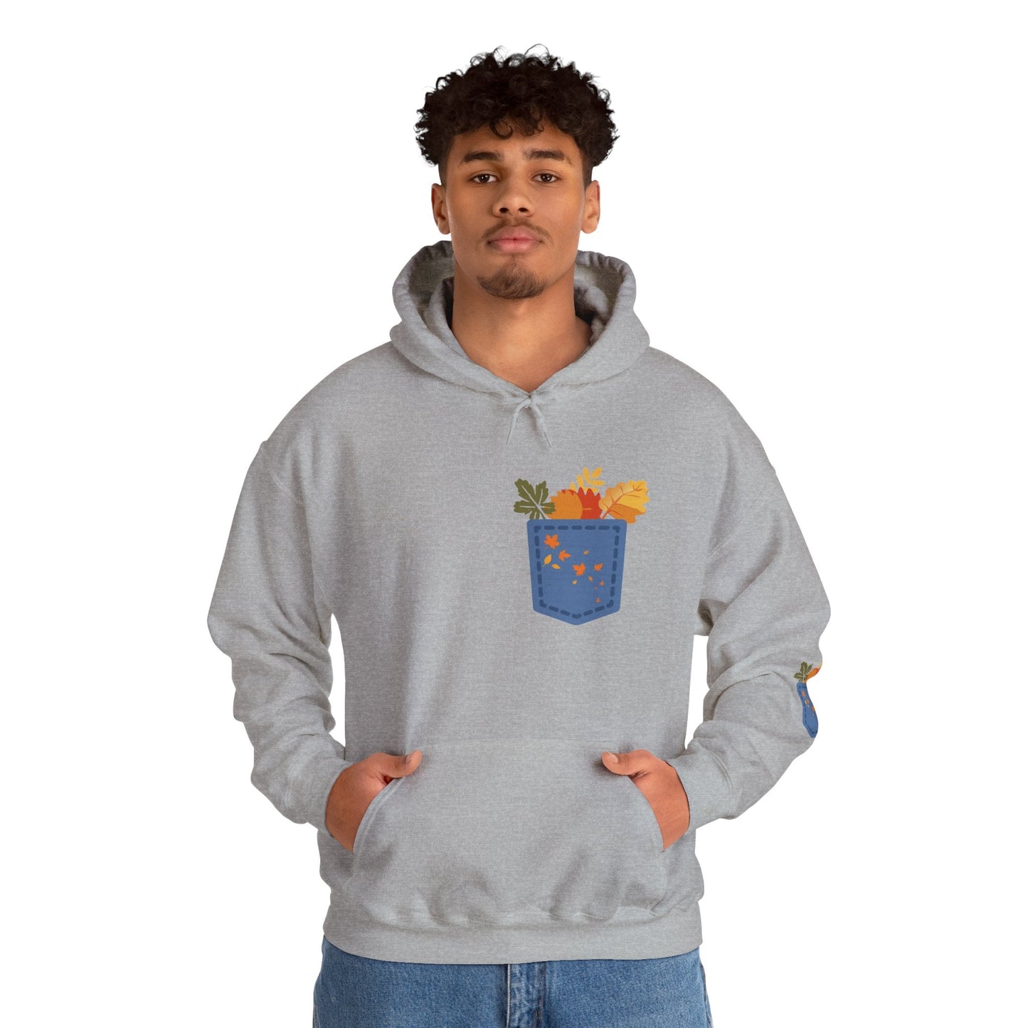 Floral Pocket Hoodie - Cozy Unisex Sweatshirt for Gardening Lovers Boho Wear