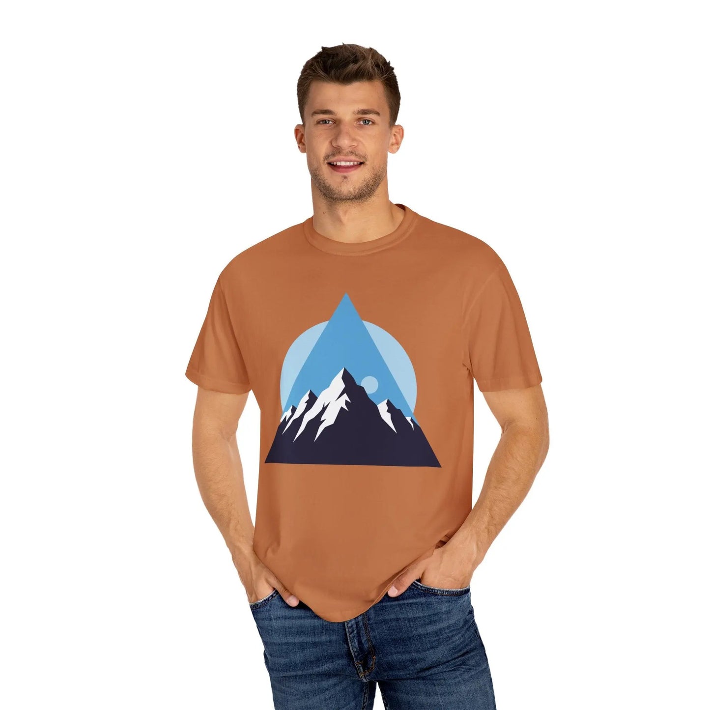 Mountain Adventure Unisex Garment-Dyed T-shirt | Nature Lover Shirt, Outdoor Gift, Hiking Tee, Graphic Tee, Travel Apparel Boho Wear