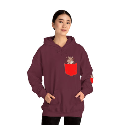 Funny Botanic Autumn Unisex Hoodie Sweatshirt with Pocket Flowers Printify