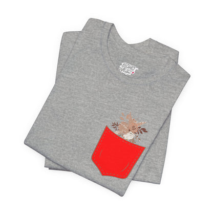 Pocket and Dry Flowers Tee Printify