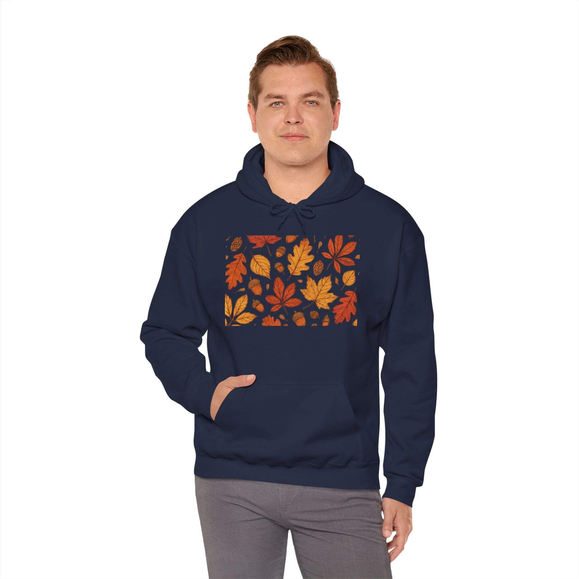 Vintage Autumn Unisex Hoodie Sweatshirt - Pattern Design Boho Wear