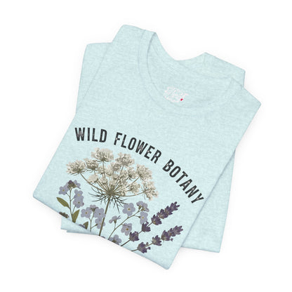 Wild Flower Botany Unisex Tee - Nature-Inspired Floral Shirt Boho Wear